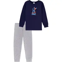 Schiesser Nachtkledij ' Boys World ' donkerblauw