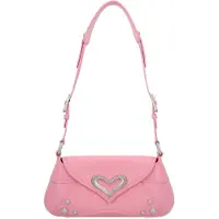 Pinko Schoudertas rosa / zilver