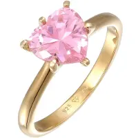Elli Ring 'Herz' goud / rosa