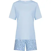Mey Pyjama Serie Flower Meadow Blue Silk | Maat 40