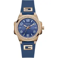 GUESS Analoog horloge 'Hype' blauw / goud