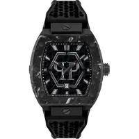 Philipp Plein Analoog horloge 'The Hexagon Phantom' antraciet / zwart