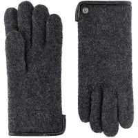 Roeckl Vingerhandschoenen 'FELTED WOOL' grijs / antraciet / basaltgrijs / rookgrijs / donkergrijs / grijs gemêleerd