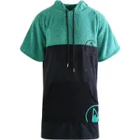 Wave Hawaii Badjas kort ' Aveiro ' donkerblauw / groen