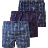 Snocks Boxershorts navy / donkerblauw / rood / offwhite