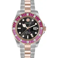 Philipp Plein Analoog horloge goud / fuchsia / zilver