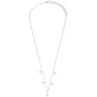 Lucardi Ketting 'Basic' zilver / parelwit