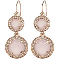 Lulu & Jane Oorbellen rose-goud / rosa