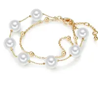Lulu & Jane Armband goudgeel