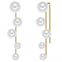 Lulu & Jane Oorbellen goud / wit