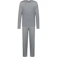 Mey Pyjama lang Serie Easy Night Light Grey Melange | Maat XXL