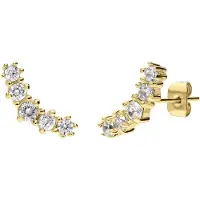 Lucardi Oorbellen 'Weinlese' goud / zilver