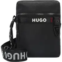 HUGO Schoudertas 'Dusky' zwart / wit