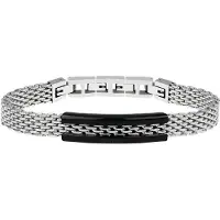 Breil Armband zwart / zilver