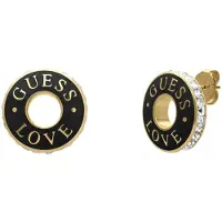 GUESS Oorbellen 'Sportiv' goud / zwart