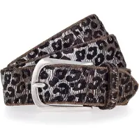 B.belt Riem Leder 95 cm grijs