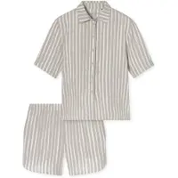 Schiesser Korte pyjama 'Selected Premium 7/8' beige / wit