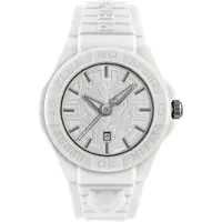 Plein sport Analoog horloge 'New Fearless' zilvergrijs / wit