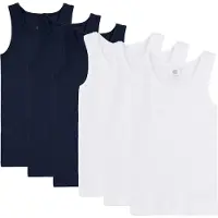Sanetta Onderhemd marine / wit
