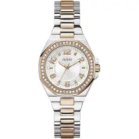 GUESS Analoog horloge 'Contessa' rose-goud / zilver