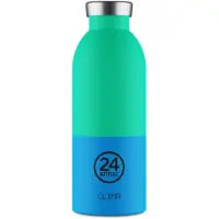 24Bottles Drinkfles 'Van Orton' blauw / turquoise / zwart