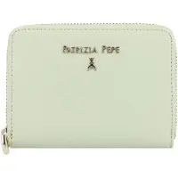 Patrizia pepe Lederen portefeuille 12 cm groente