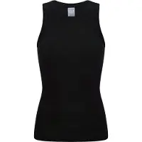 Schiesser Top 'Feinripp - Revival Paula' zwart