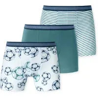 Schiesser Onderbroek blauw / groen / wit
