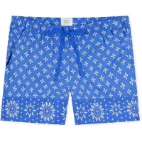 Schiesser Pyjamabroek ' Mix & Relax Web ' aqua