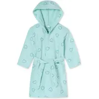 Schiesser Badjas 'Aqua' turquoise / lichtgroen
