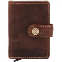 Greenburry Leren kaarthoes Vintage Cardholder Brown bruine