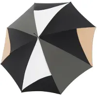 Doppler Paraplu 'Elegance AC Royal' bruin / donkergrijs / zwart / wit