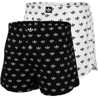 Adidas Boxershorts ' Comfort Cotton Woven ' zwart / wit