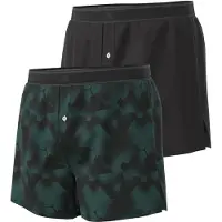 Adidas Boxershorts ' Active Woven ' donkergroen / zwart