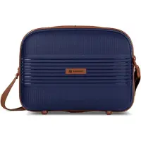 Farmhood Toilettas 'Eco Edition' donkerblauw / bruin