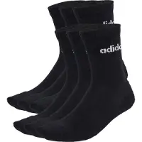 Adidas Sportsokken 'Linear Crew Cushioned 6 Pair Pack' zwart / wit