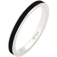 Elli Ring zwart / zilver