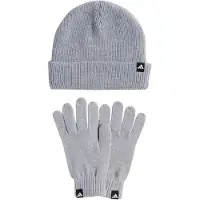 Adidas Sportmuts 'Glove + Beanie' grijs