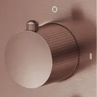 Saniclear Copper Stripes omstelknop voor inbouw thermostaatkranen (SK21429 en SK79844)