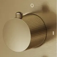Saniclear Brass Stripes omstelknop voor inbouw thermostaatkranen (SK24895 en SK79845)