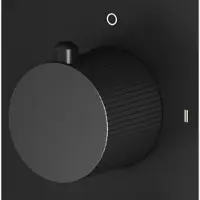 Saniclear Nero Stripes omstelknop voor inbouw thermostaatkranen (SK20989 en SK79843)