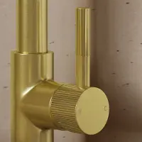 Saniclear Brass Stripes hendel voor Highriser (SK89501)