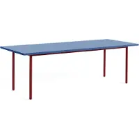HAY Two-Colour eettafel 90x240 cm Maroon red-blue