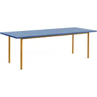 HAY Tafel Two-Colour Ochre Powder Coated Steel Frame Blue L240 x W90 x H74 cm