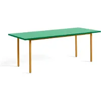 HAY Two-Colour eettafel 90x200 cm Ochre-green mint