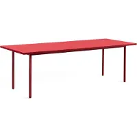 HAY Two-Colour eettafel 90x240 cm Maroon red-red
