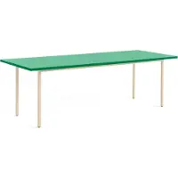 HAY Tafel Two-Colour Ivory Powder Coated Steel Frame Green Mint L240 x W90 x H74 cm
