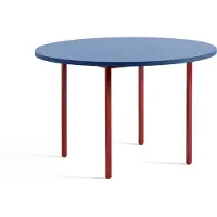 HAY Two-Colour eettafel Ø120 cm Maroon red-blue