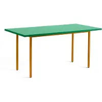 HAY Two-Colour eettafel 82x160 cm Ochre-green mint