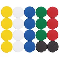MAUL MAULpro Rond Whiteboard-magneten Kleurenassortiment 0.6 kg draagkracht 29 mm 20 Stuks